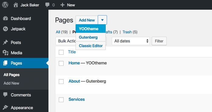 Gutenberg Support