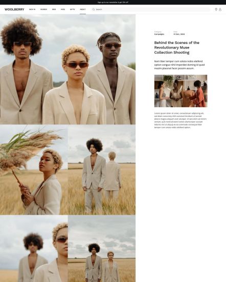 Woolberry Joomla template Post 2 Columns Layout