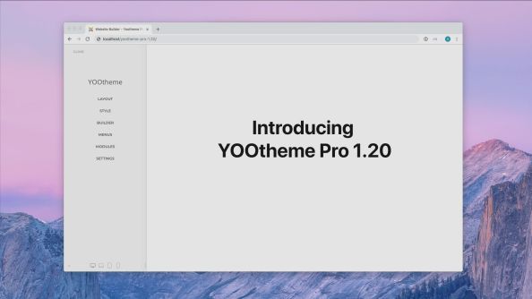 YOOtheme Pro 1.20 Video