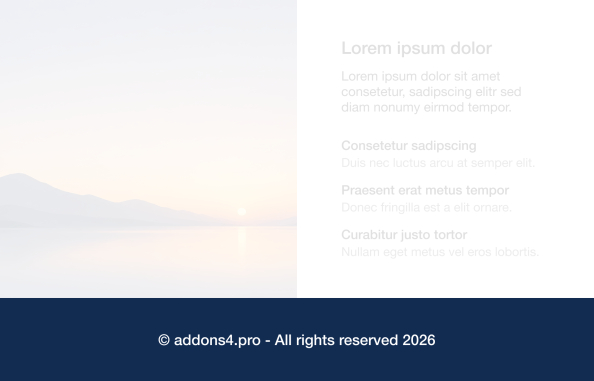 Footer Copyright Element for YOOtheme Pro page builder