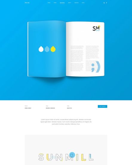 Max Joomla template Case Study Layout