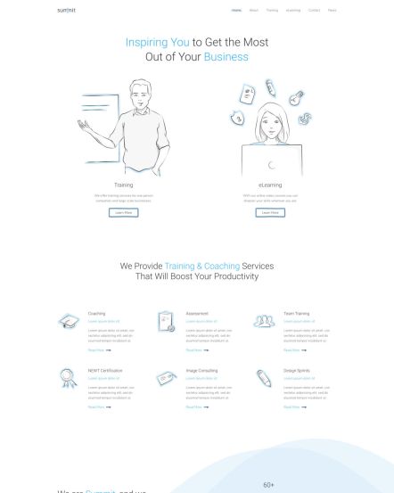 Summit Joomla template Home Layout