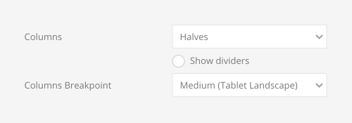 Text columns