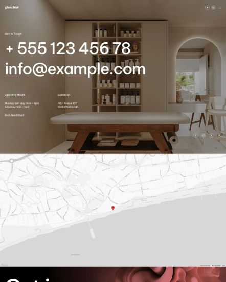 Glowbar Joomla template Contact Layout