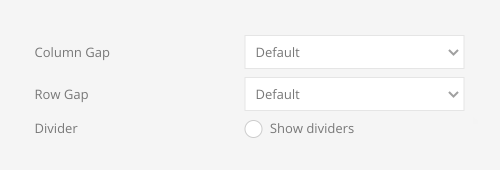 Grid gaps and dividers
