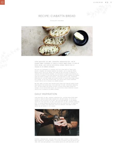 Copper Hill WordPress theme Post Layout