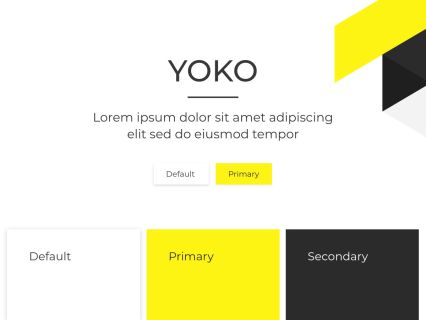 Yoko Joomla Template White Yellow Style