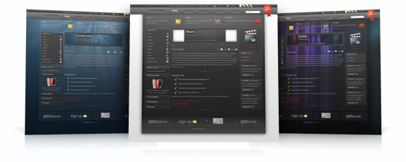 Chrome template – June 08 YOOtheme club template
