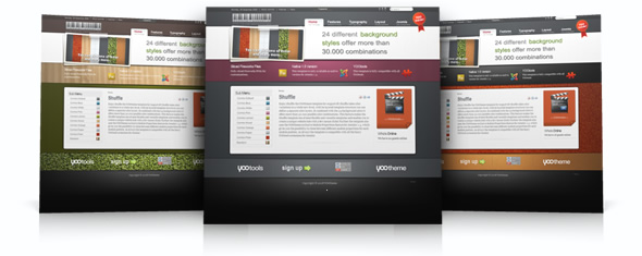 Shuffle template – August 08 YOOtheme club template