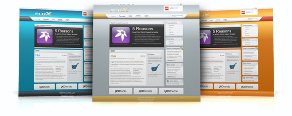 Flux template – August 09 YOOtheme club template