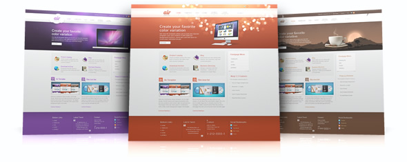 Air template – October 2010 YOOtheme club template