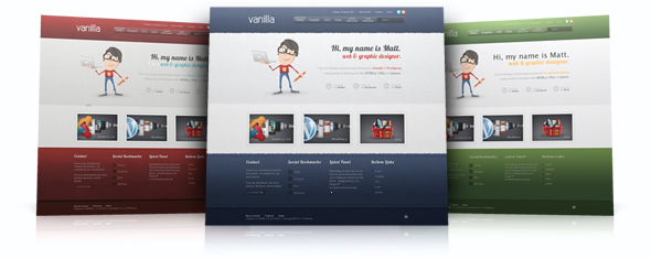 Vanilla template – February 2011 YOOtheme club template