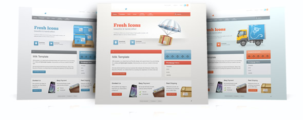 Milk template – April 2011 YOOtheme club template