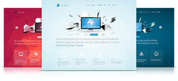 Glass Theme – June 2013 YOOtheme club theme