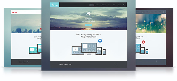 Lava Theme – August 2013 YOOtheme club theme