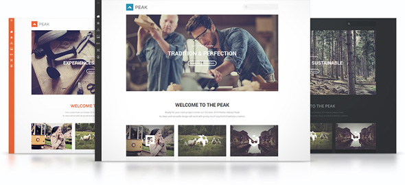 Peak Theme – November 2014 YOOtheme club theme