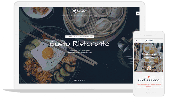 Gusto Theme – August 2015 YOOtheme club theme