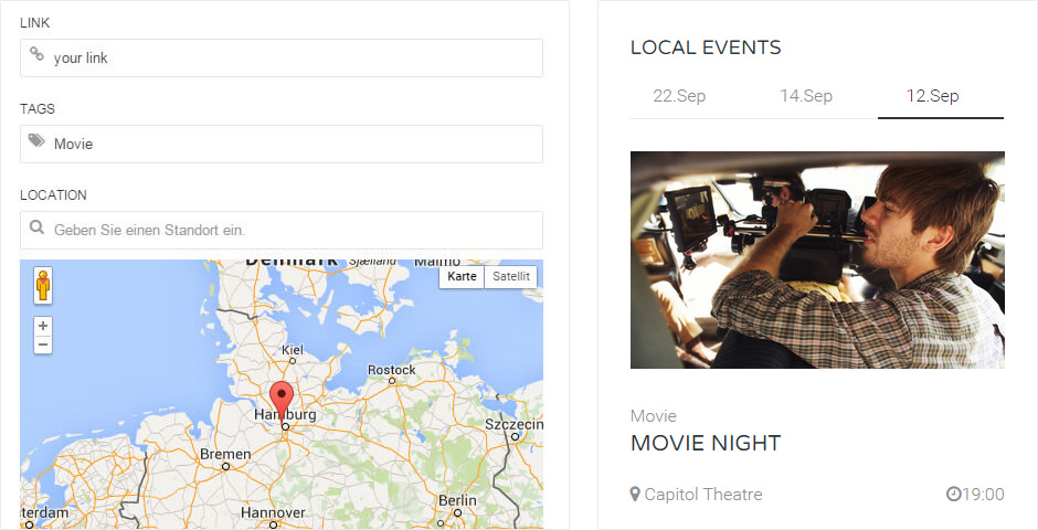 Events Widget