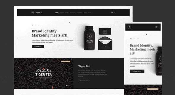Avanti Theme – January 2016 YOOtheme club theme