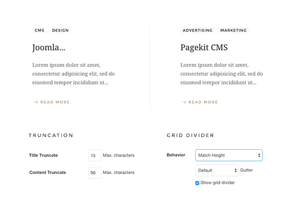 Avanti Grid Widget