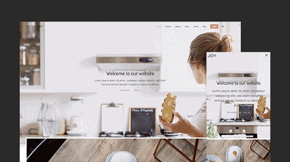 Joy Theme – March 2016 YOOtheme club theme