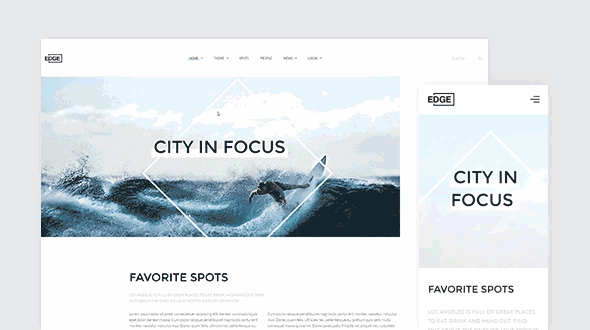 Edge Theme – April 2016 YOOtheme club theme
