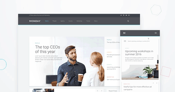 Monday Theme – July 2016 YOOtheme club theme