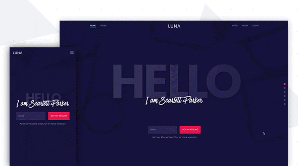 Luna Theme – August 2016 YOOtheme club theme