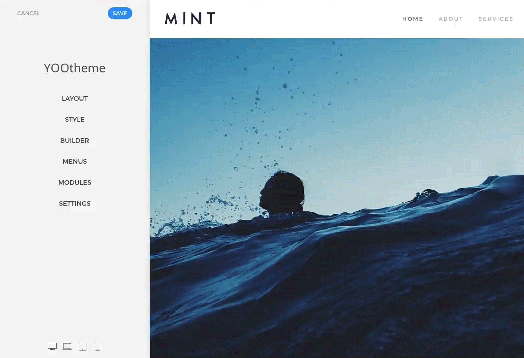 YOOtheme Pro website builder layouts