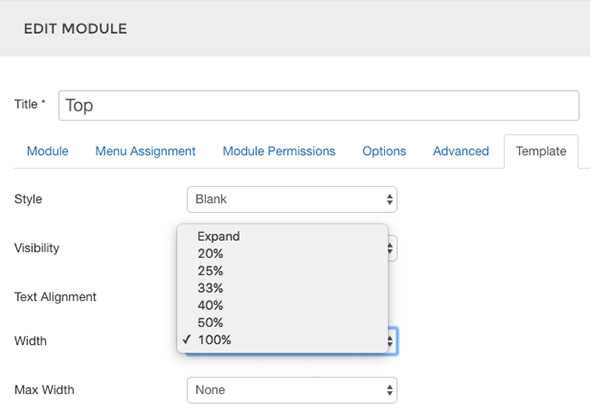 Module Options