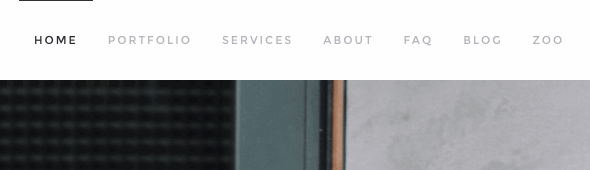 Navbar item line