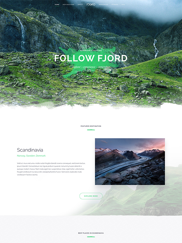 Fjord White Green
