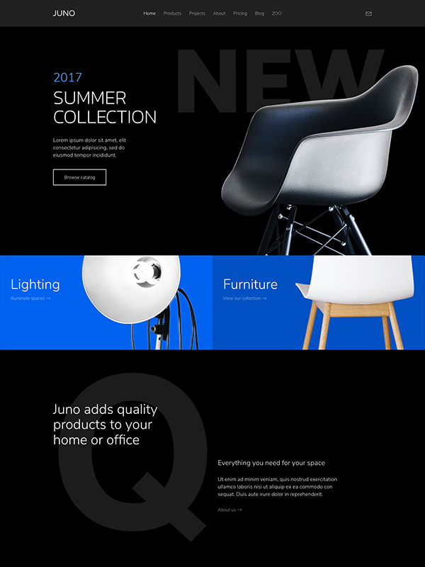 Juno Black Blue