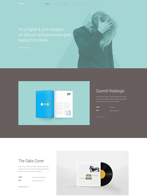 Max White Turquoise