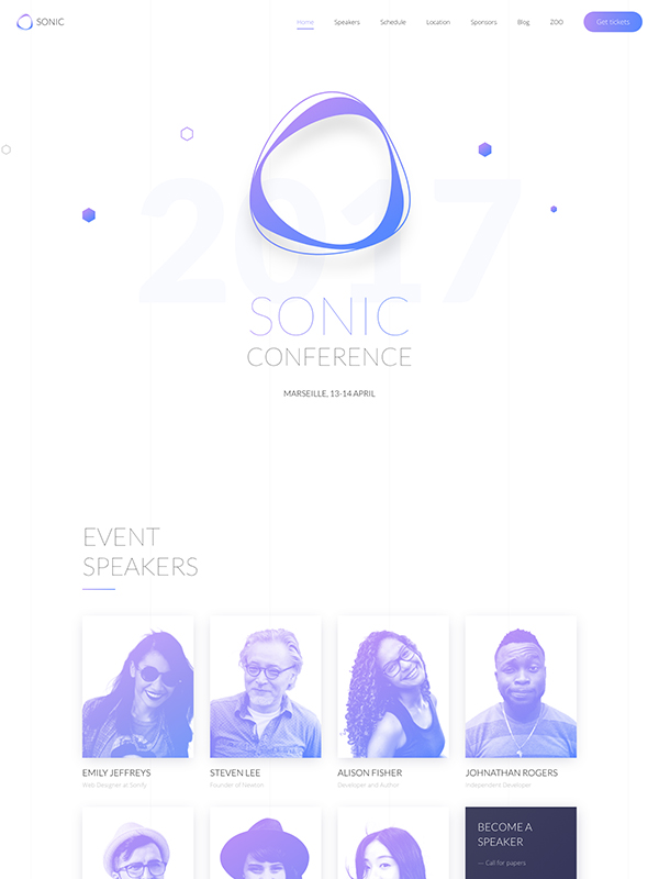 Sonic White Purple