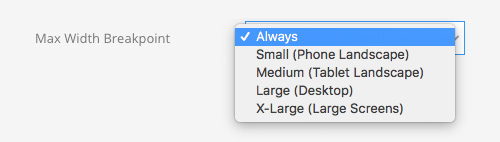 New Max Width Breakpoint