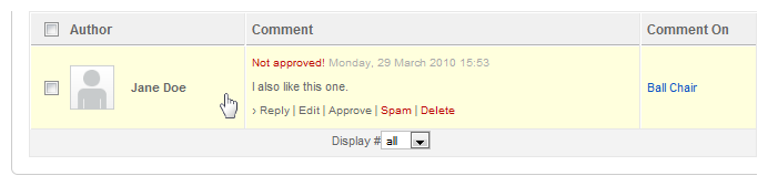 Manage comments