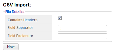 How to use the CSV importer