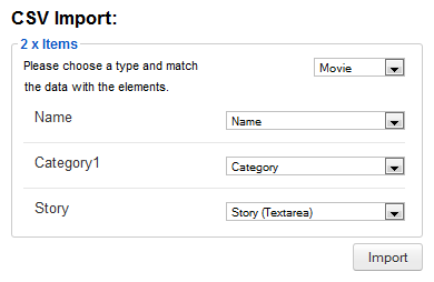 How to use the CSV importer