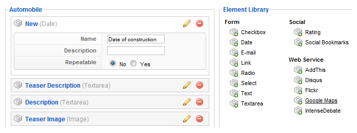 Extend pre-built types