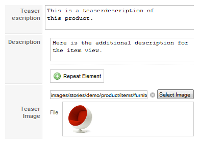Manage items