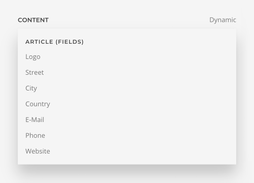 Custom fields with single item