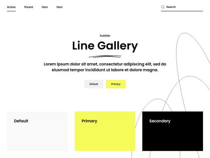 Line Gallery Joomla Template Default Style
