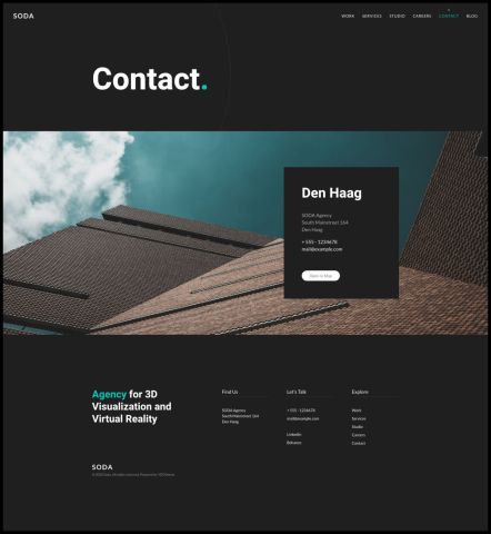 Soda Joomla template Contact Layout