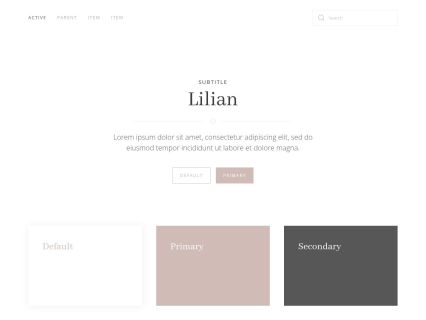 Lilian WordPress Theme Default Style