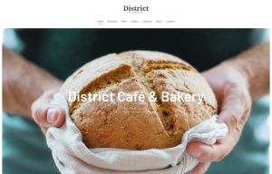 District White-Turquoise Style