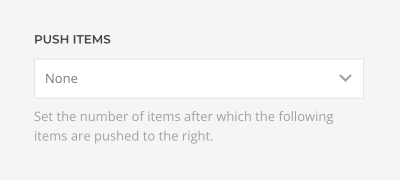 Push items
