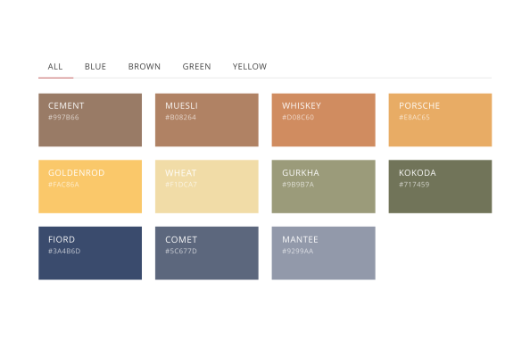 Palette Element for YOOtheme Pro page builder