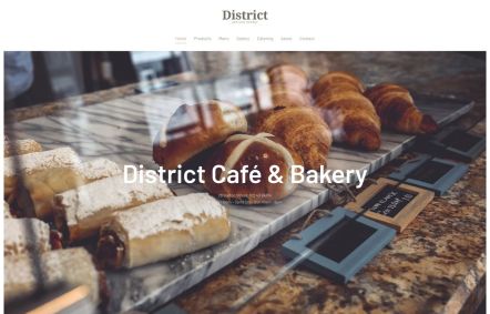 District Joomla template Home Page in White Red Style