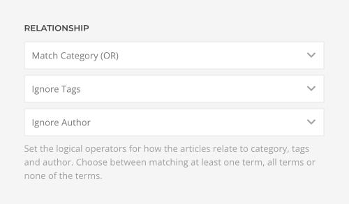 Related article relationship